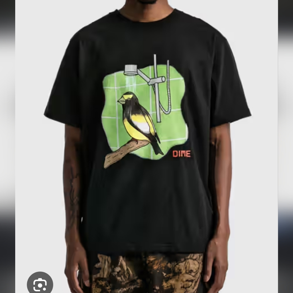 Dime Black Graphic T-Shirt for Men